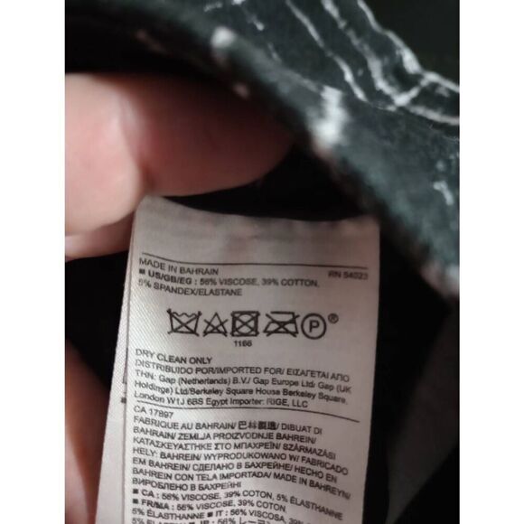 Banana Republic Pants Ladies 6 Petite Sloan Black White - Picture 8 of 9